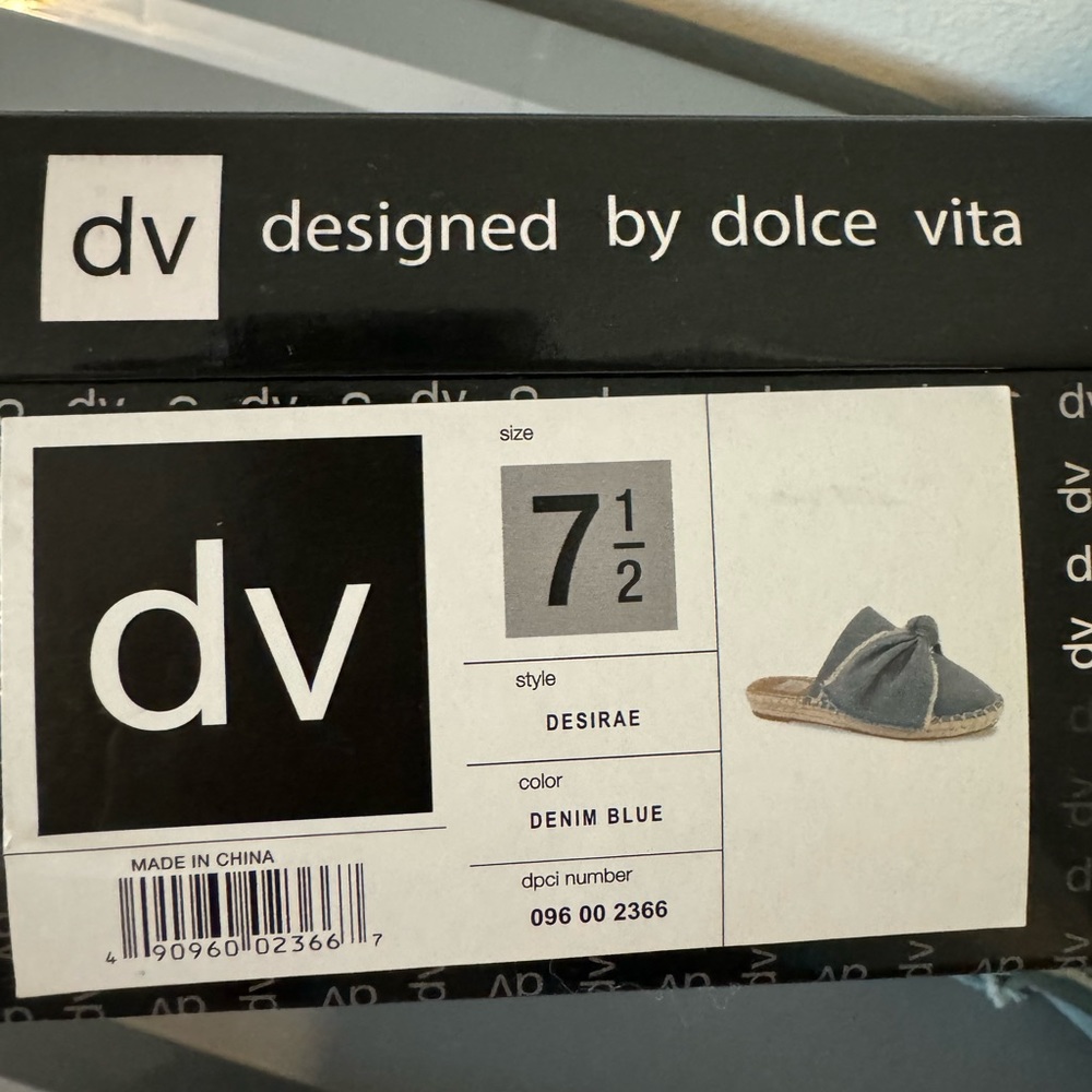 Designed by Dolce Vita Denim Espadrilles Size 7.5 - Picture 8 of 8